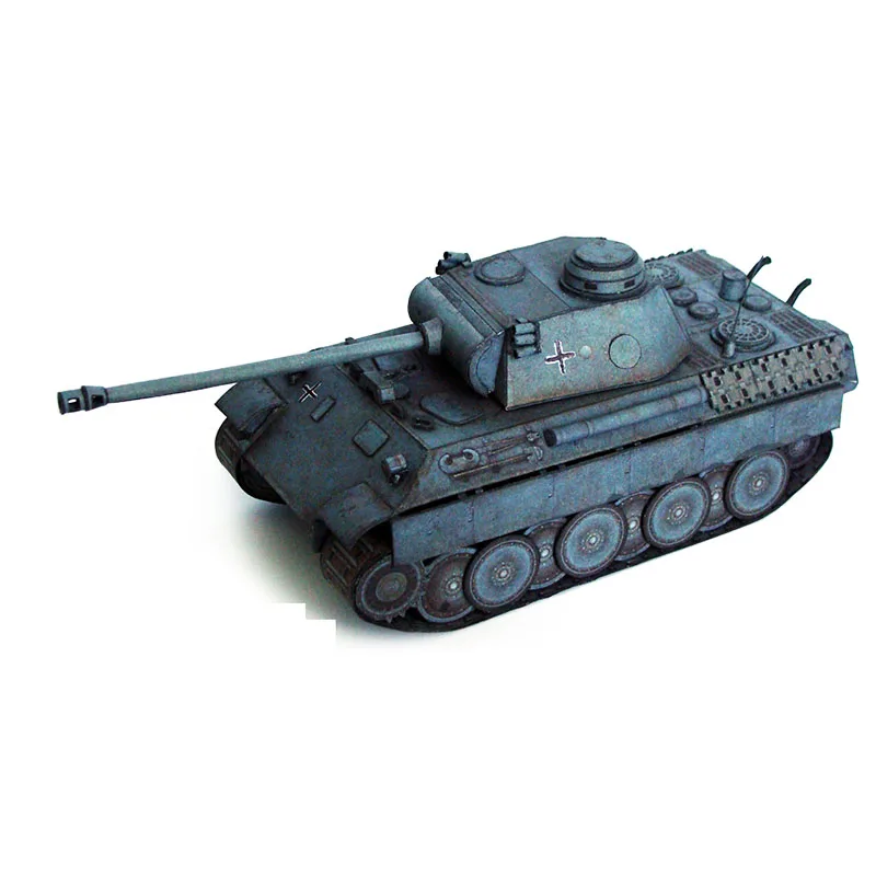 Бумажная модель Panther Ausf. D германия танк 1:50 с доком DIY Бумажные модели Детская