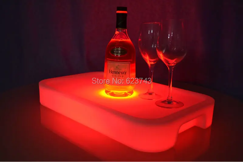 4Pcs/Lot Waterproof Square LED Light Up Bar Serving Tray Multi Colors Rechargeable fruit drinks trays+ 24Keys Remote Controller 4Pcs/Lot Waterproof Square LED Light Up Bar Serving Tray Multi Colors Rechargeable fruit drinks trays+ 24Keys Remote Controller