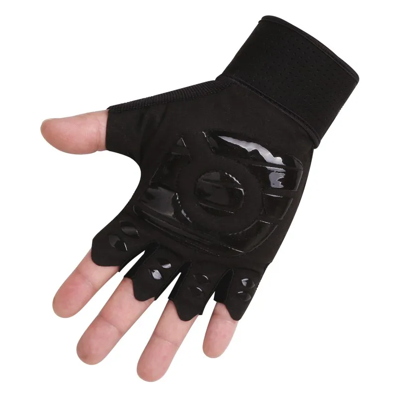 

Hot QEPAE Anti-skid Fitness Half Finger Gloves Cycling Sports Riding Gloves Anti-Slip Gloves With Cool Magic Buckle High Quality
