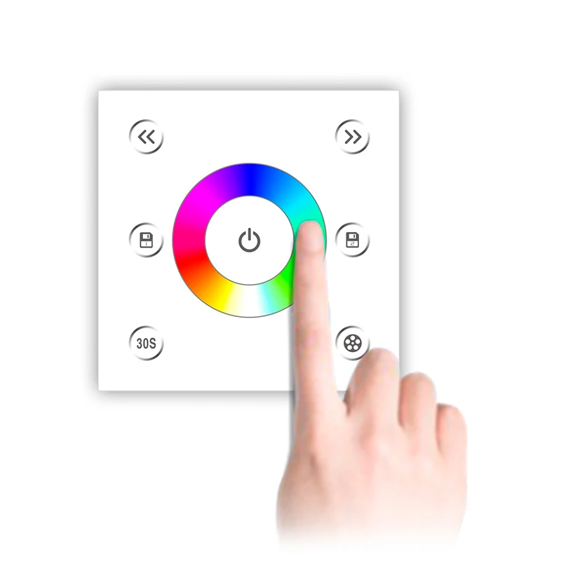 Новая настенная панель управления светодиодной RGB лентой 12 24 в радиочастотный