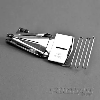 

folder DOUBLE wrap hemmer Y109 Eagle brand hemmer Used for 2 or 3 needle cover stitch machine (Import) 64MM--(Export)22MM