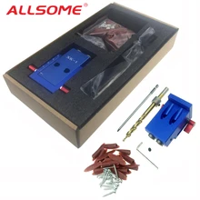 Mini Kreg Style Pocket Hole Jig Kit System For Wood Working Joinery Step Drill Bit Accessories
