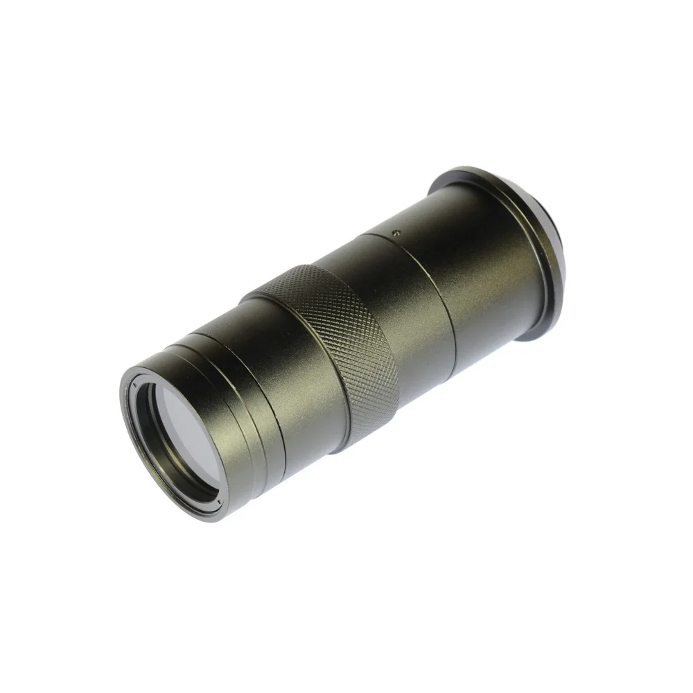 

Microscope Lens 8X -100X Magnification Adjustable C-mount Lens Glass for Industrial Microscope Camera Magnifier