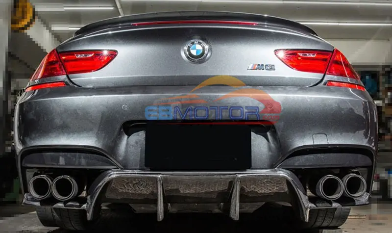 V style Real Carbon Fiber Rear Diffusr For BMW F06 F12 F13 M6 Grand Coupe 640i 650i 2014UP B371