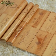beibehang Wood box wall paper 3D Vintage Retro Decorative Wine Box Plaid background wallpaper for living