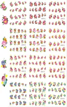 12Designs in One Set Water Transfer Nail Art Stickers Decals Full Nail Foils Wraps DIY Manicure Decoration Tools #TCF169-180 nail salon 1sheet new christmas design water transfer nail art stickers wraps decals diy nail decoration supplies sastz430