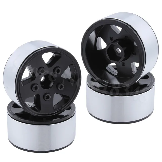 Best Offers 4pcs/Lot Heavy Aluminum Metal 1.9 inch BEADLOCK Wheel Rims 12mm Hex Hub For RC 1:10th Model Car Rock Crawler