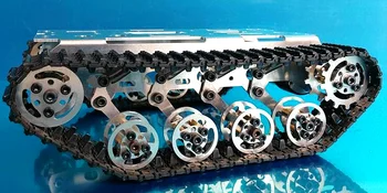 

Tank track suspension system chassis Intelligence RC Track chassis dolly Shock absorption chassis Intelligence dolly chassis