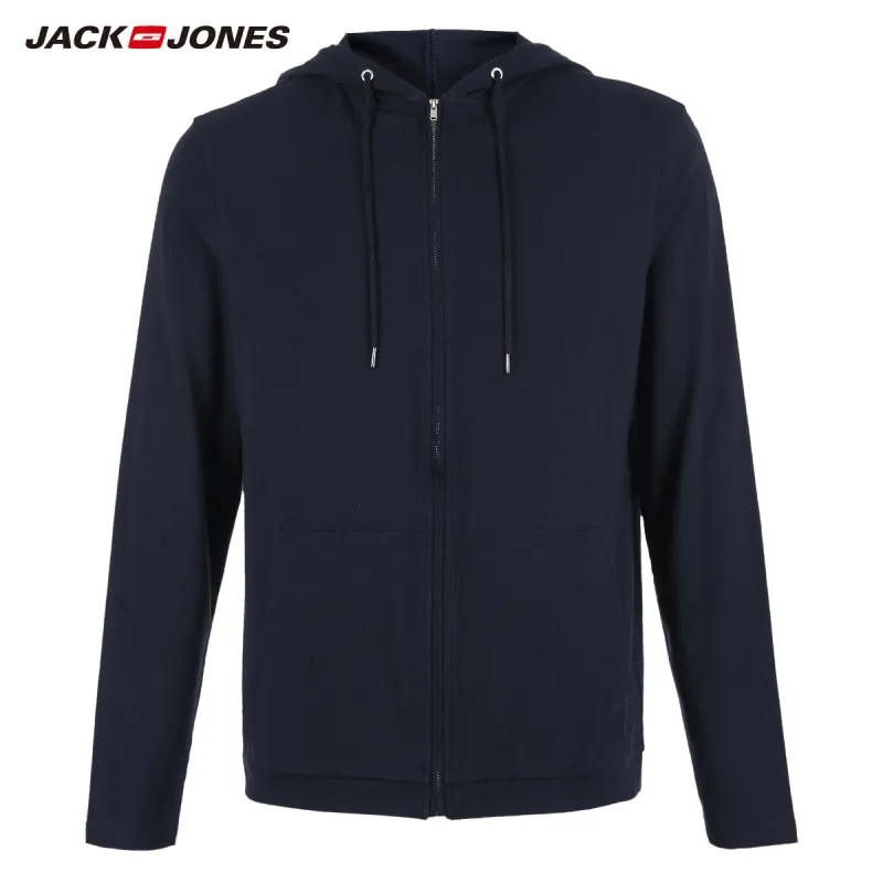 Мужская Легкая толстовка с капюшоном JackJones тонкий пуловер домашняя одежда