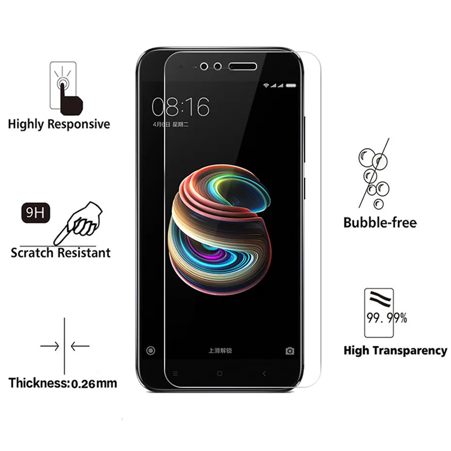 Закаленное стекло для Xiaomi A1 Mi 5X Защитная пленка экрана mia1 Mi5X mi 5x защитная