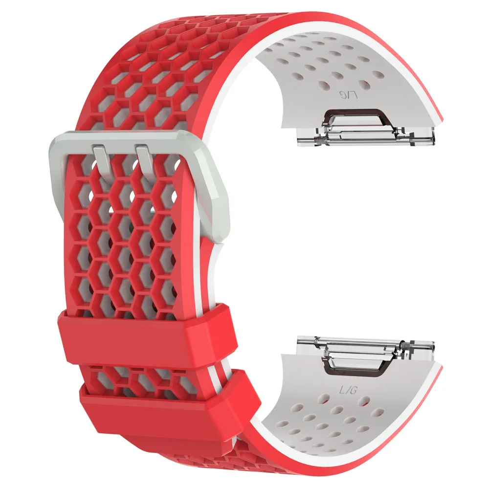 MASiKEN двойной цвет браслет ремешок для Fitbit ионные силиконовые спортивные фитнес трекер активности Смарт часы наручные ремешок ремень