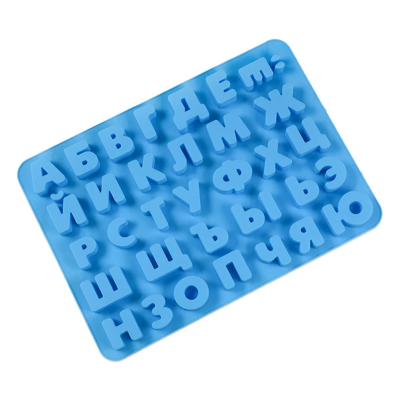 

Chocolate Mould Capital Lower Case For The Kitchen Baking Russian Handwriting Alphabets Script Letters Fondant Cake Mold