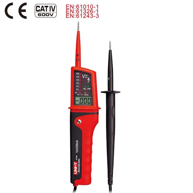Uni T Ut15c цифровой измеритель напряжения 24V ~ 690V AC/DC Вольт тестер водонепроницаемый