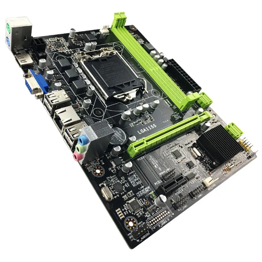 

H61 Desktop Computer Motherboard Socket LGA 1155 Pins CPU Port USB3.0 B75 M-ATX Standard For Dual Channel DDR3 Desktop Memory