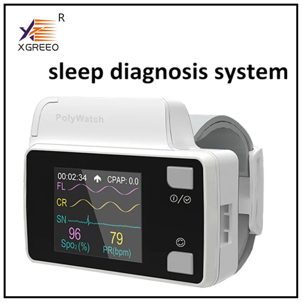 

XGREEO YH-600B PolyWatch CPAP Sleep Diagnosis For Patient's Clinical Medical Home Care Available With Cannual TF Card