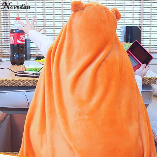 Novedan Himouto Umaru-chan Cloak Anime Umaru Chan Doma Cosplay Costume Flannel Cloaks Blanket Soft Cape Hoodie -Zentai shop online