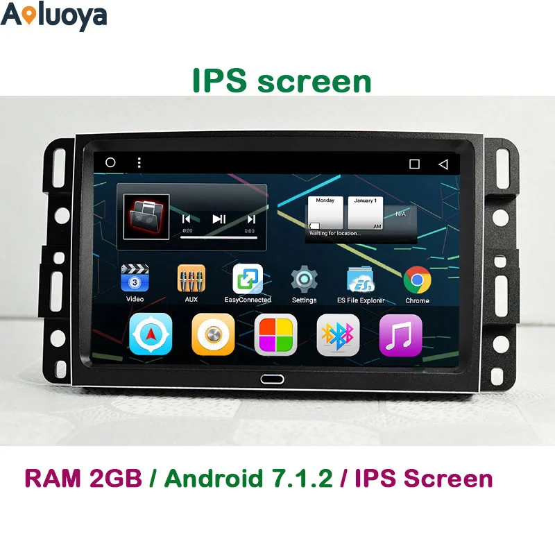 Aoluoya 2GB RAM Android 7 1 CAR DVD GPS PLAYER FOR GMC Yukon Tahoe Acadia Chevrolet