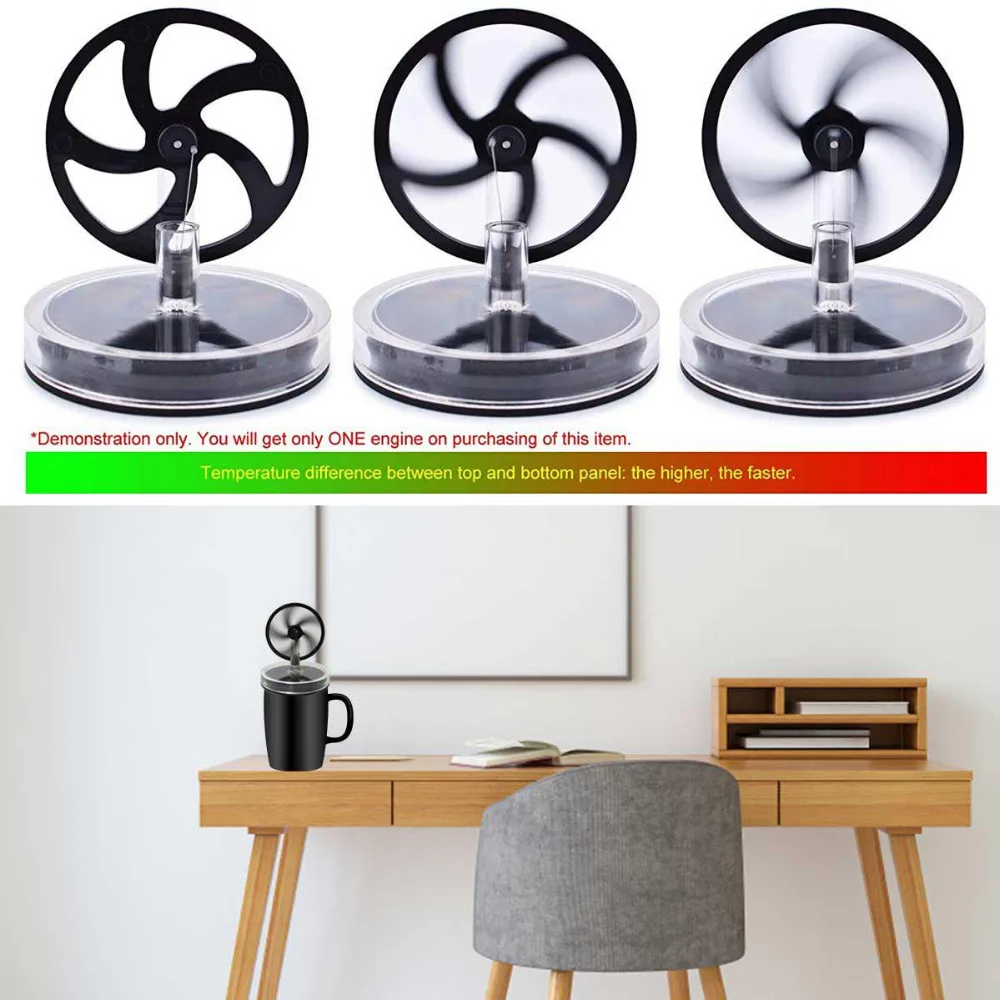 

Low Temperature Stirling Engine Creative Temperature Difference Engine Educational Experimental Model Toy Coffee Cup Toys