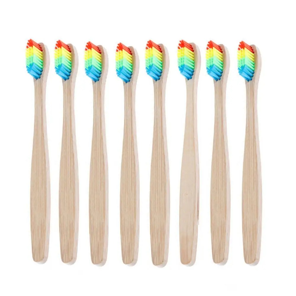

Bamboo Toothbrush Environment-Friendly Colorful Oral Care Soft Bristle Bamboo Handle Tooth Brush Teeth Whitening Toothbrush