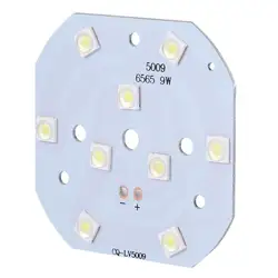 9 W 65x65 мм Чистый белый 9 светодиодный SMD 6565 светодиодный потолочный светильник алюминиевая Базовая плита светодиодный модуль на микросхеме