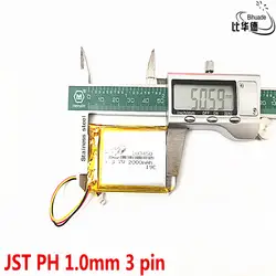 JST PH 1,0 мм 3 pin 3,7 V литиевая батарея ранняя 103450 2000 mAh фара gps навигатор общие полимерные батареи