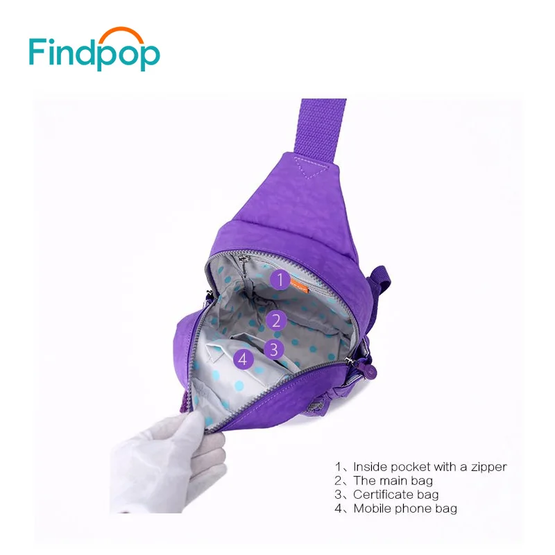 Холщовые нагрудные сумки Findpop для женщин 2017 Модная Портативная женская сумка на