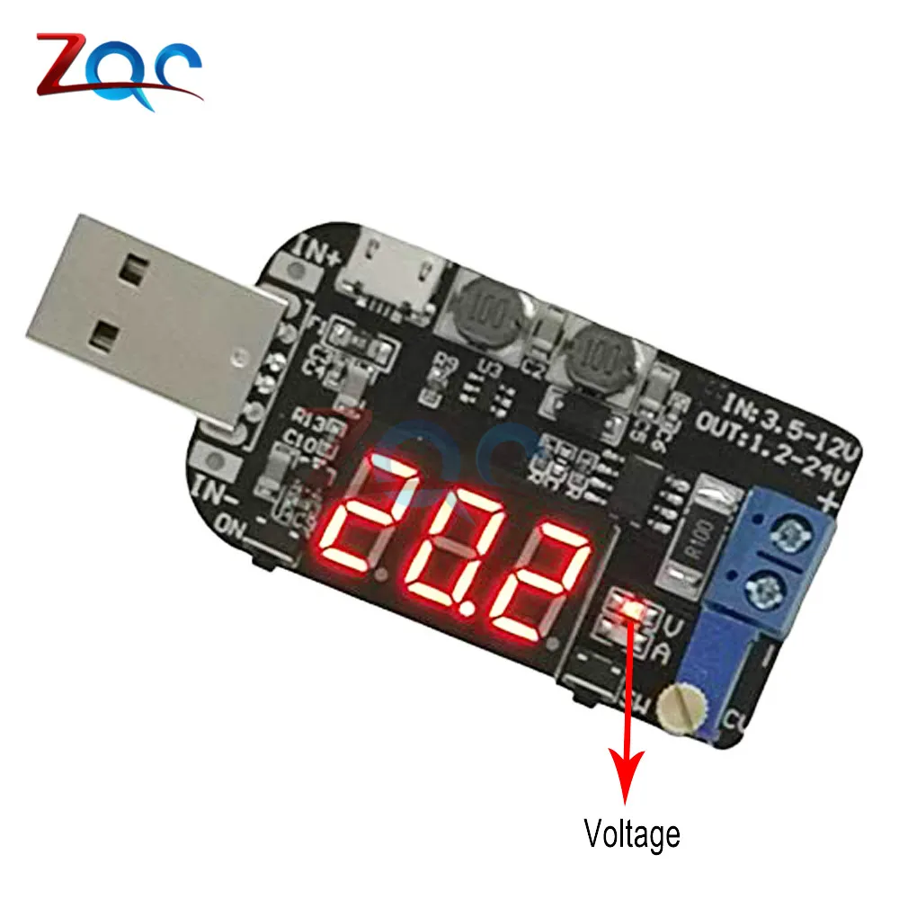 DC CV CC 15W 5V постоянного тока до 1V 9V 12V 24V регулируемый шаг вверх вниз Питание доска
