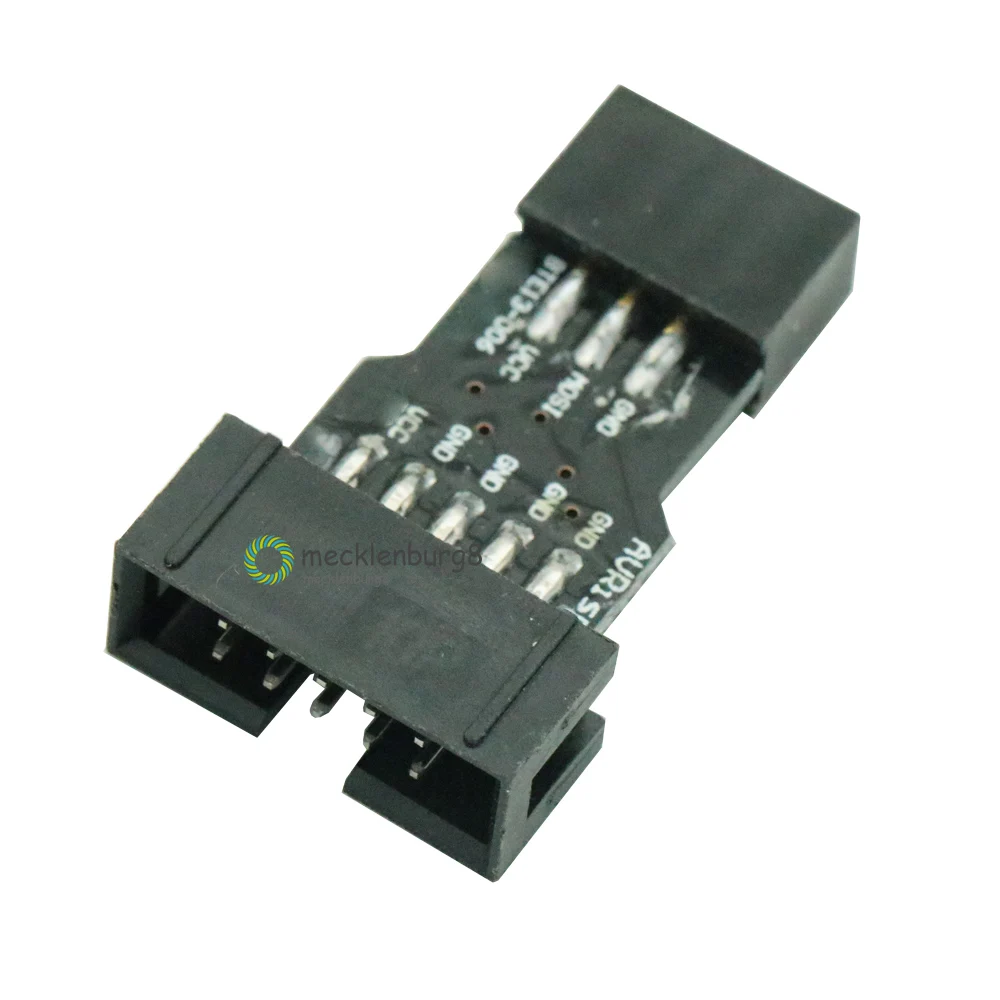 Стандартный 10 контактный 6 адаптер конвертер для AVRISP MKII USBASP STK500 поворотный