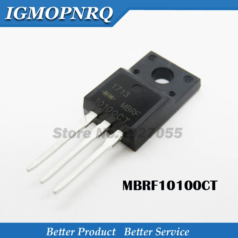 10PCS MBRF 20200CTG 20 A 200 V Dual High-Voltage Power Schottky Redresseur TO-220F 