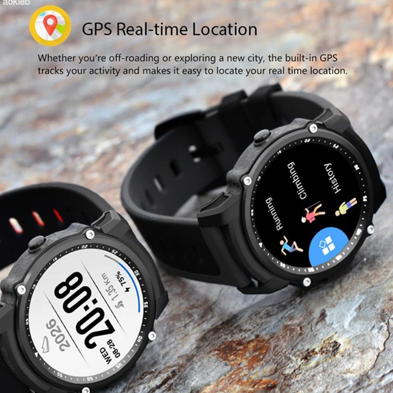 Original FS08 Professional GPS Bluetooth Wearable Devices Smart Watch Hombre Smartwatch Android iOS Compass Waterproof IP68
