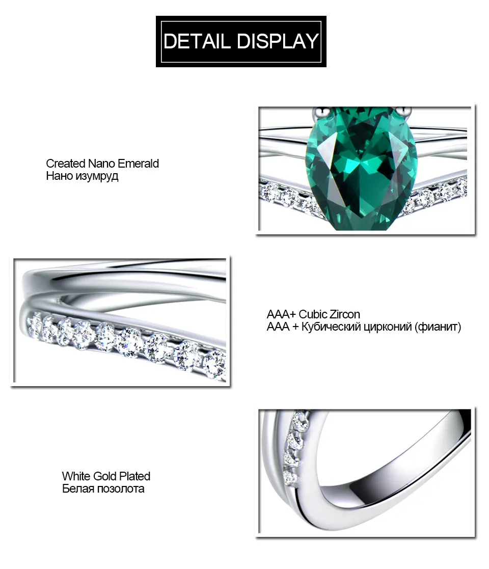 925 sterling silver emerald ring for women (7)