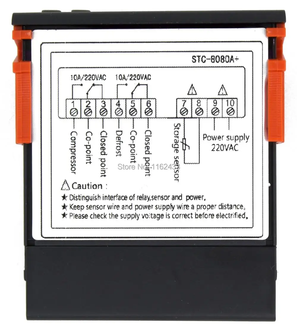 STC-8080A регулятор температуры переменного тока 220 В 110 В переменного/постоянного тока 24 В 12 В STC-8080A
