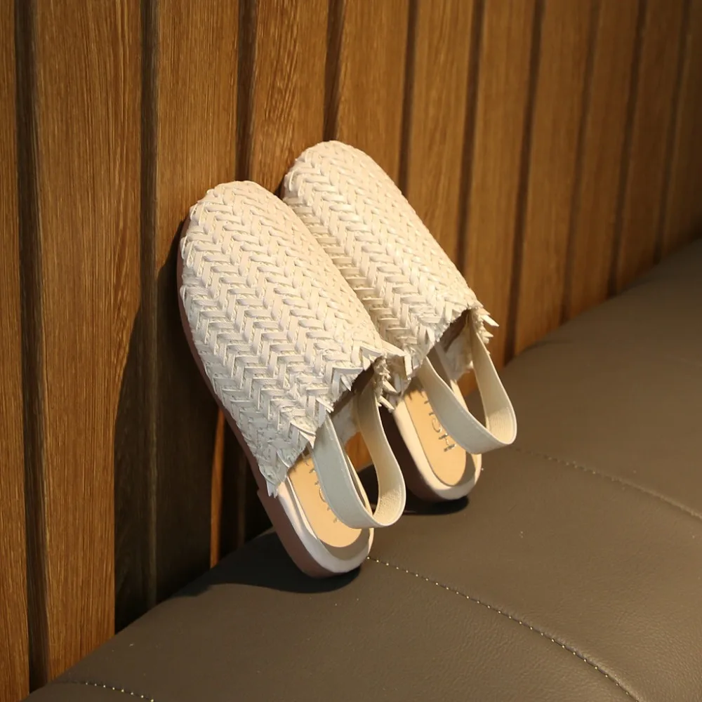 2019 girls retro woven sandals shoes princess shoes sandals sandals slippers summer sandals for girls kids shoes+male 40J23 (9)