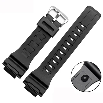 

New High quality watchband for casio AQ-S810W men watch 18mm silicone strap black rubber bracelet