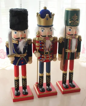 

Europe Wooden Ornament Zakka Nutcracker puppet Creative home accessories Wooden craft gift Home decoration