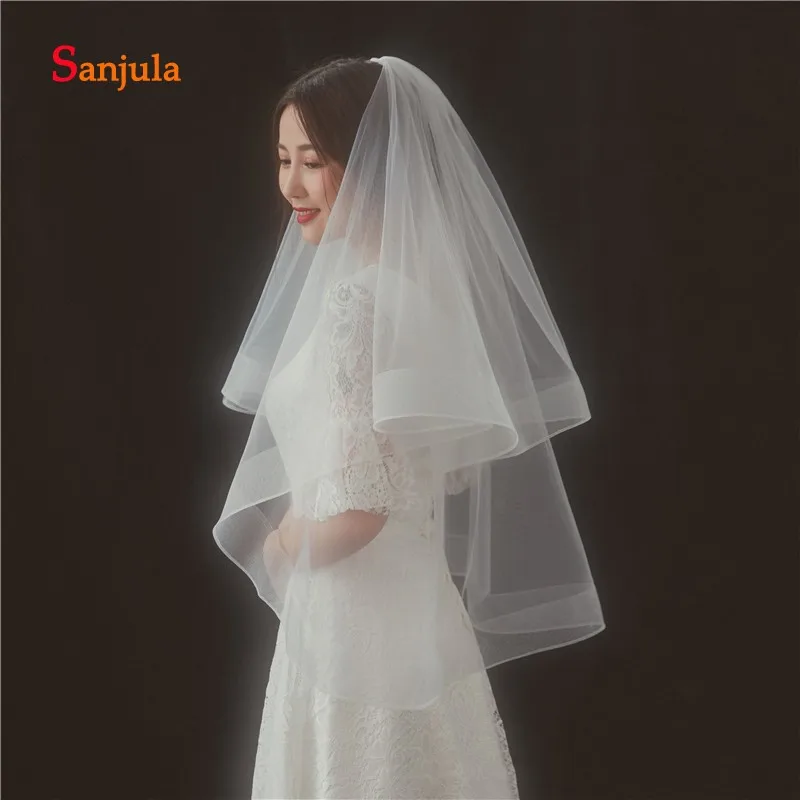 Simple elegante medio largo velo con peine marfil puro Tulle Puffy velos corto complementos boda V39 Simple elegante medio largo velo con peine marfil puro Tulle Puffy velos corto complementos boda V39