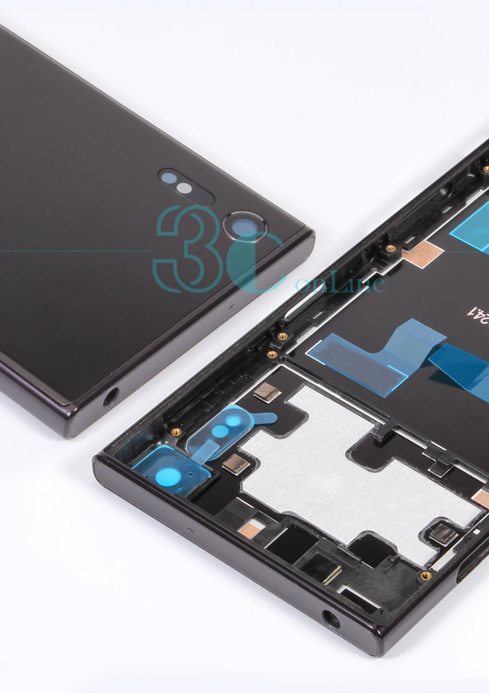 Для Sony Xperia XZ задняя Корпус батареи дверь и средняя рамка и боковые ключи для Xperia XZ металлические запасные части для ремонта