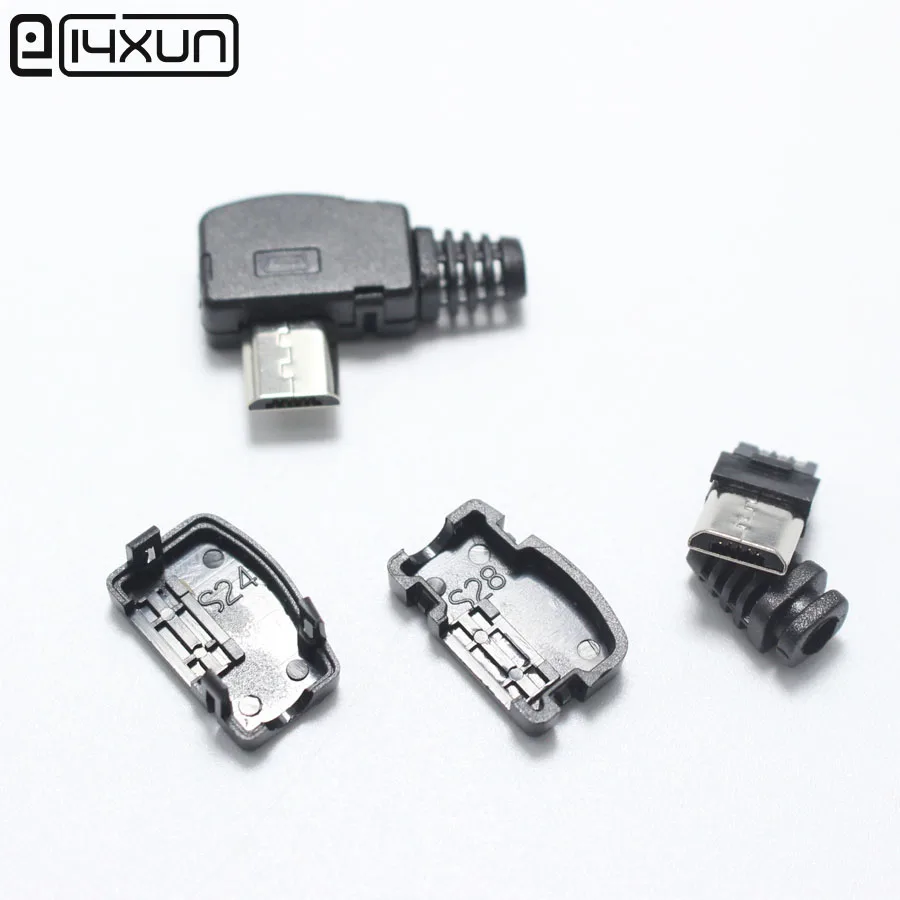 Микро USB 5 контактный сварочный тип штекерные разъемы 90 градусов 5P разъем 3 в 1