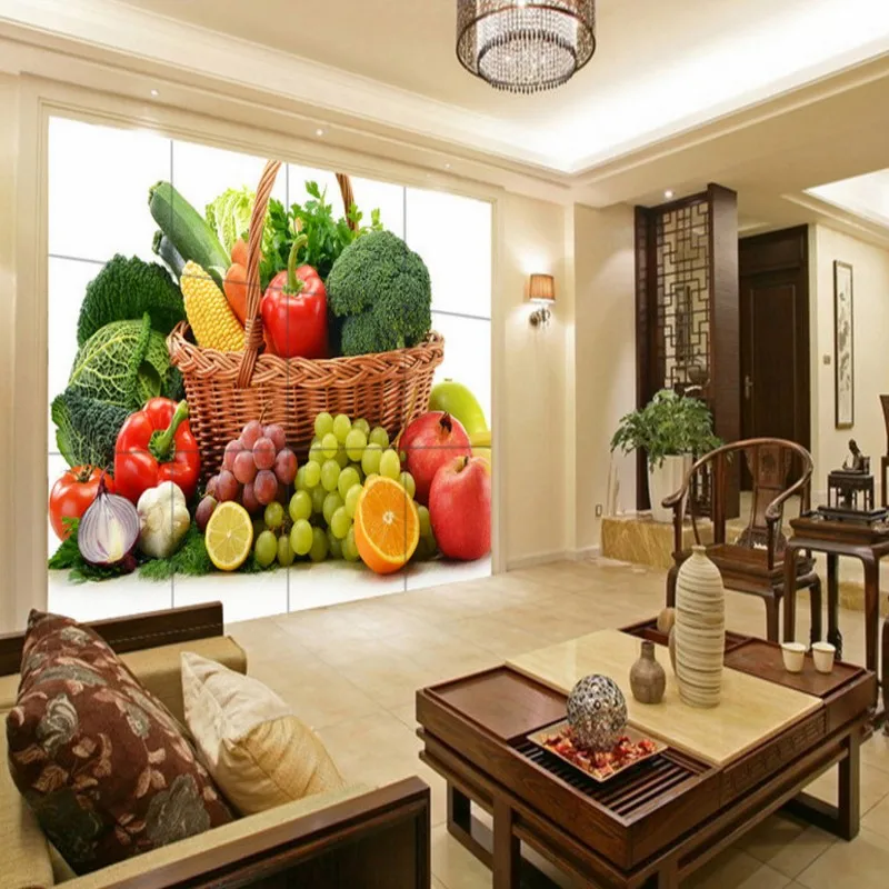 Фото обои овощи фрукты ТВ стены Ресторан обои Гостиная Спальня обои высокое качество Фреска