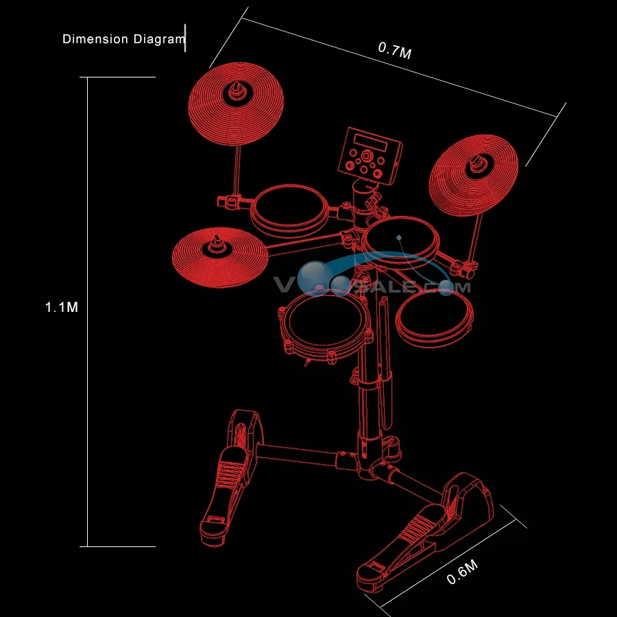  TDX-10 Electronic Drums Kit 12 Drum Kits Sounds Metronome Inside Easy and High Quality Recording &  - 33005055129