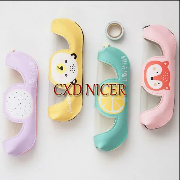 

Hollow Transparent Pencil Bag Pockets Boys And Girls Cartoon Pencil Box Stationery Fashion Makeup Bag School Supplies DD101