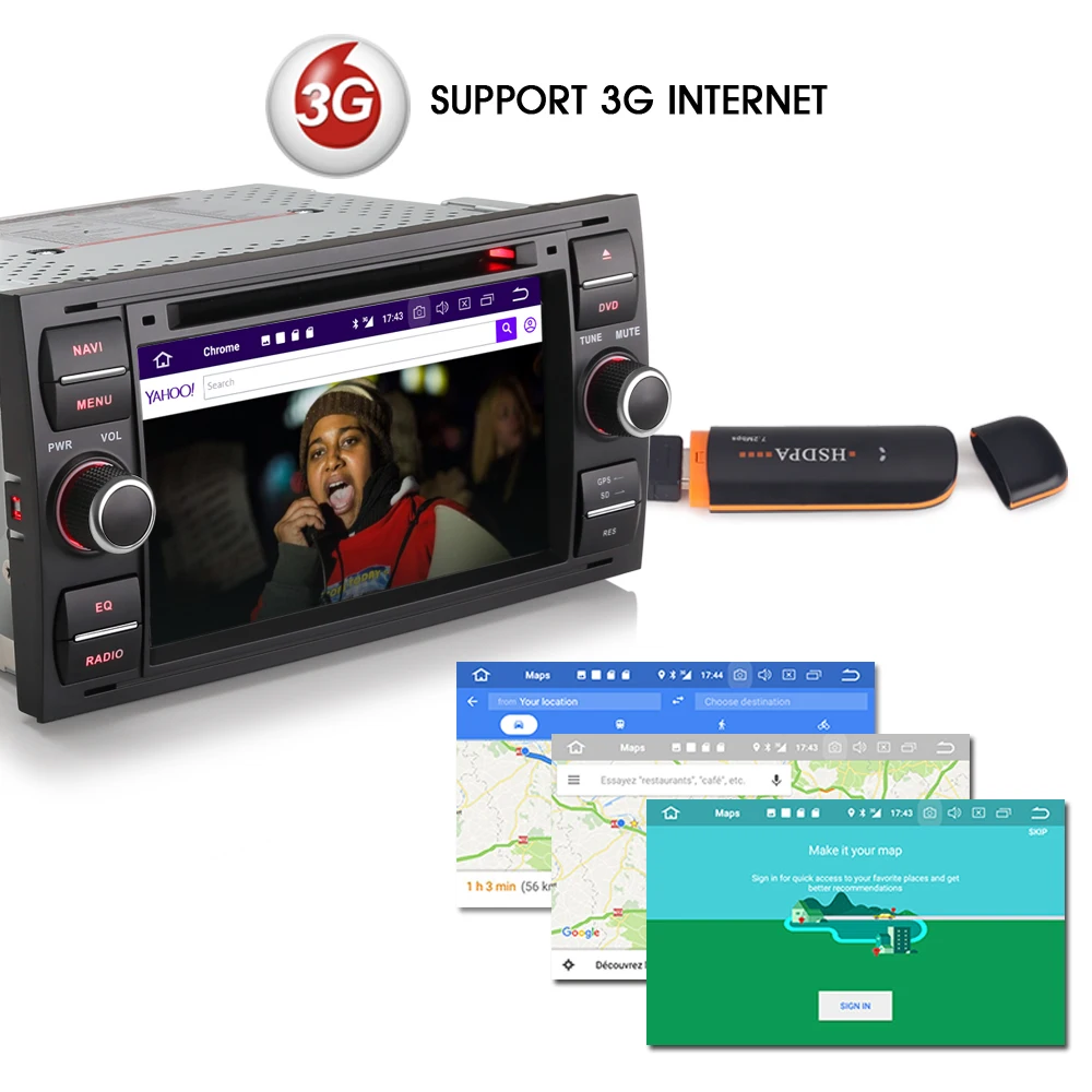 Excellent Android 8.0 DAB+Autoradio Car Multimedia Player GPS CD OBD Radio DTV-IN WiFi Sat Navi for Ford Focus Mondeo Fusion C-Max S-Max 4 Excellent Android 8.0 DAB+Autoradio Car Multimedia Player GPS CD OBD Radio DTV-IN WiFi Sat Navi for Ford Focus Mondeo Fusion C-Max S-Max 4