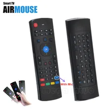 6 Axis с микрофоном MX3 Air mouse беспроводная мини-клавиатура 2,4 ГГц для мини-ПК HTPC ноутбука Smart tv для T95 X96 Android tv Box