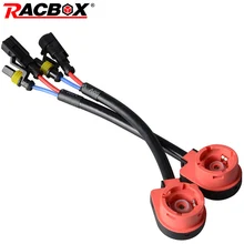 RACBOX 2 шт. D2S D2R D2C Ксеноновые HID лампы гнездо провода кабель адаптер Разъем Жгут гнездовой разъем адаптер конвертер разъем Кабели