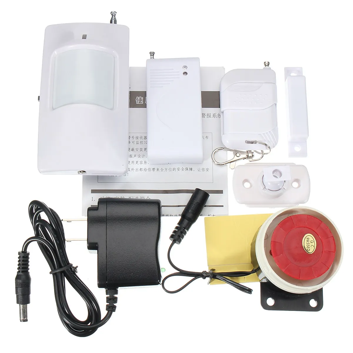 

Safurance Live Wireless Remote Control Siren PIR Motion Burglar Alarm System Home Security Safety Warning Protection