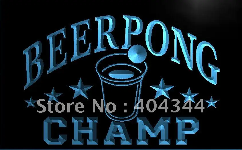LB941- Beer Pong Champ пивной бар Паб Новый светодиодный неоновый светильник знак | Дом и