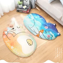 50*80 см мягкий мультяшный спальный Кот ковер для гостиной дверной коврик для ванной дверной коврик для ног ковер для дома абсорбирующий