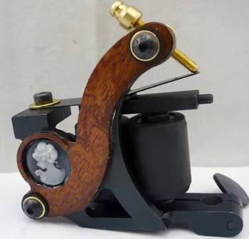 

5Pcs/lot Professional Handmade Tattoo Machine 10 Wrap Coils Iron Cast Frame Custom Tattoo Gun For Liner Shader HTM-6250