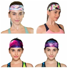 Спортивная Повязка На Голову Платок быстросохнущая Эластичные Спортивные Повязка головная для йоги пот-абсорбент Спорт волос группа