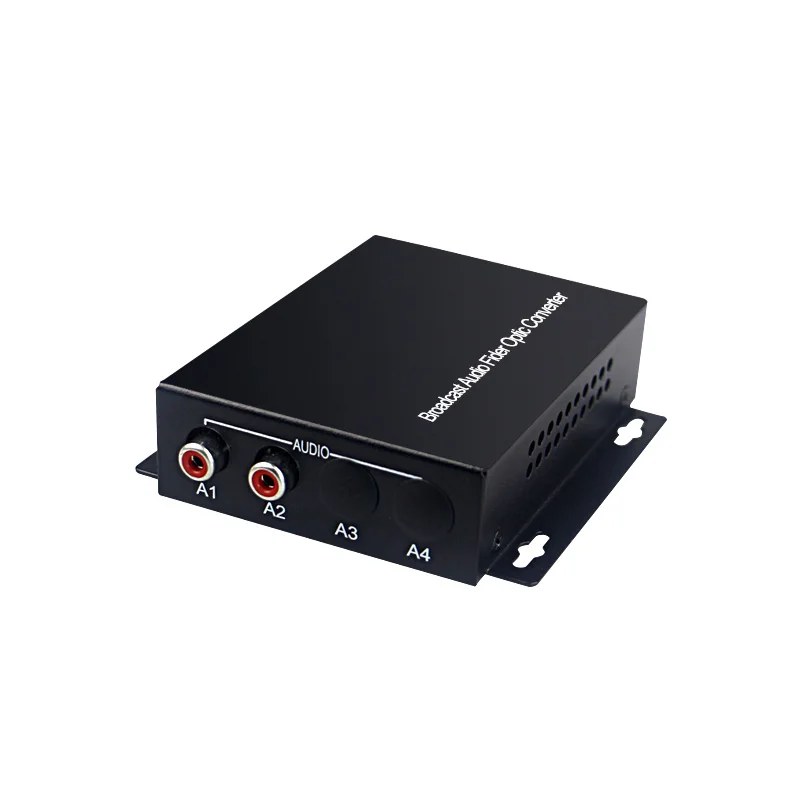Audio Broadcast Fiber Transceiver 2 channel audio